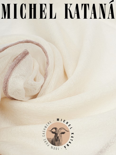 Палантин Унисекс Jq.CASH40_24-JAQUARD-1/ALB